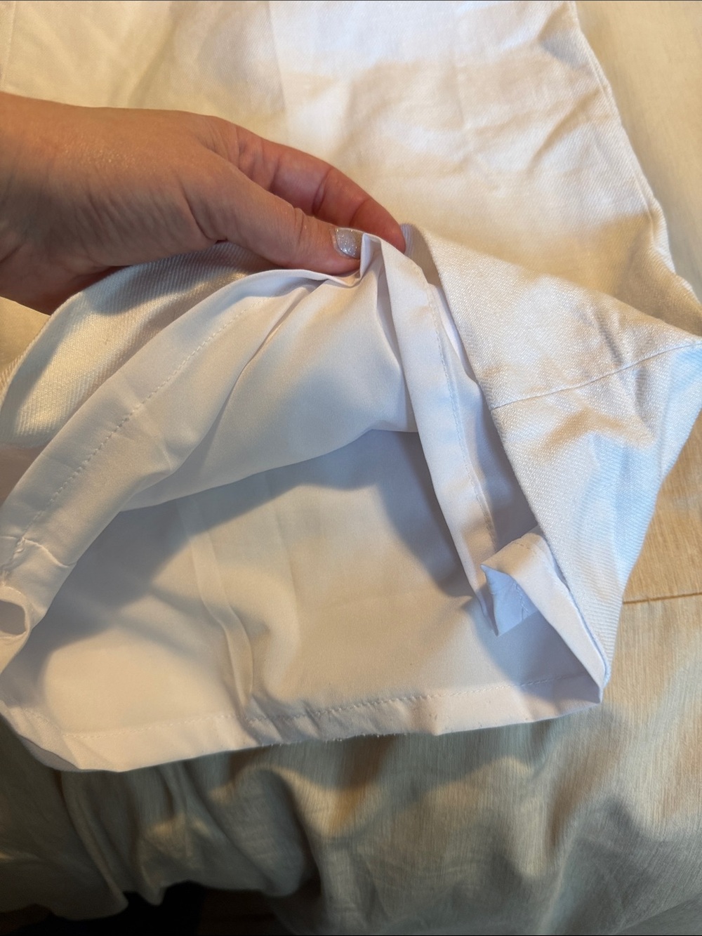 J. Crew White Wide-Leg Linen-Blend Trousers - Picture 5 of 9